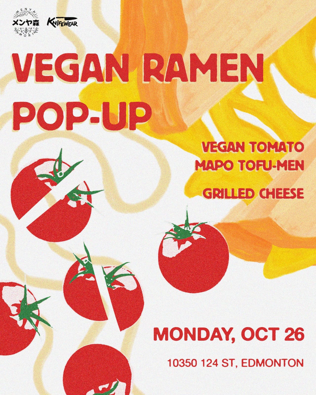 Knifewear x Menya Mori | Vegan Ramen — Oct 26 · Monday
